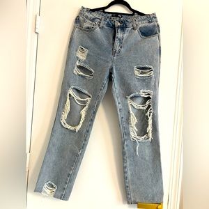 Fashion Nova, Ripped Jeans, size 9